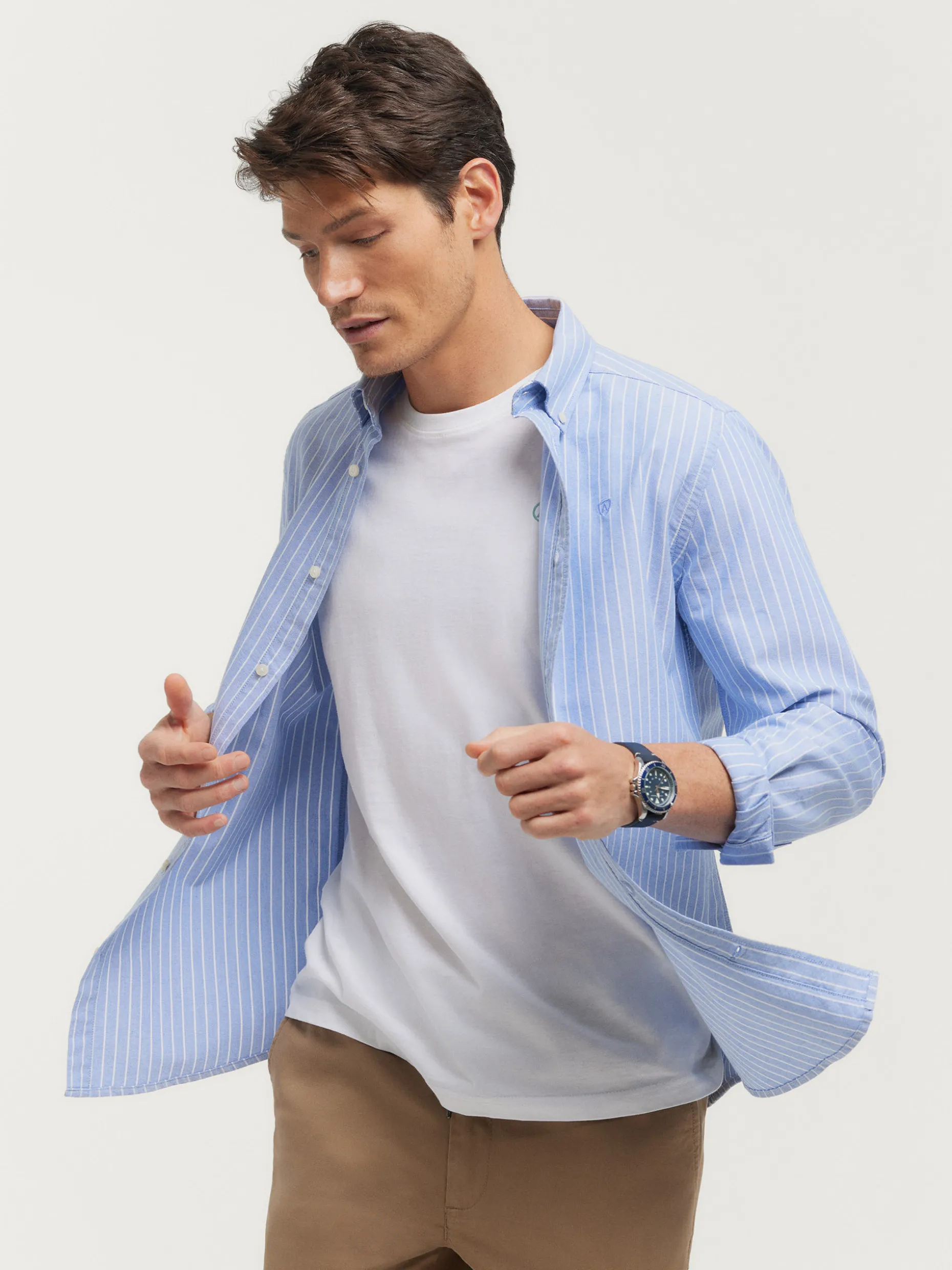 CAMISA OXFORD CLUB AZUL