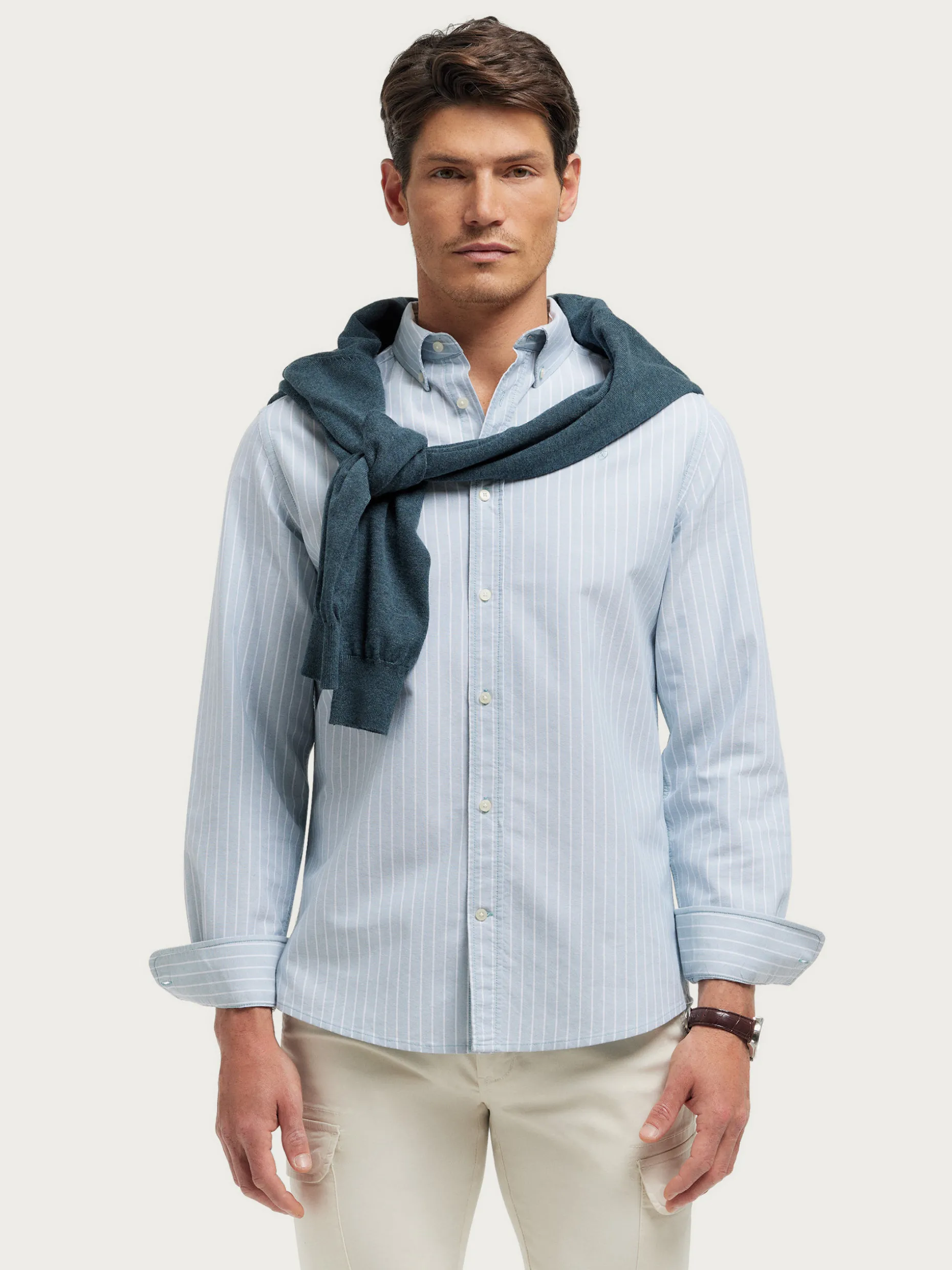 CAMISA OXFORD CLUB AZUL