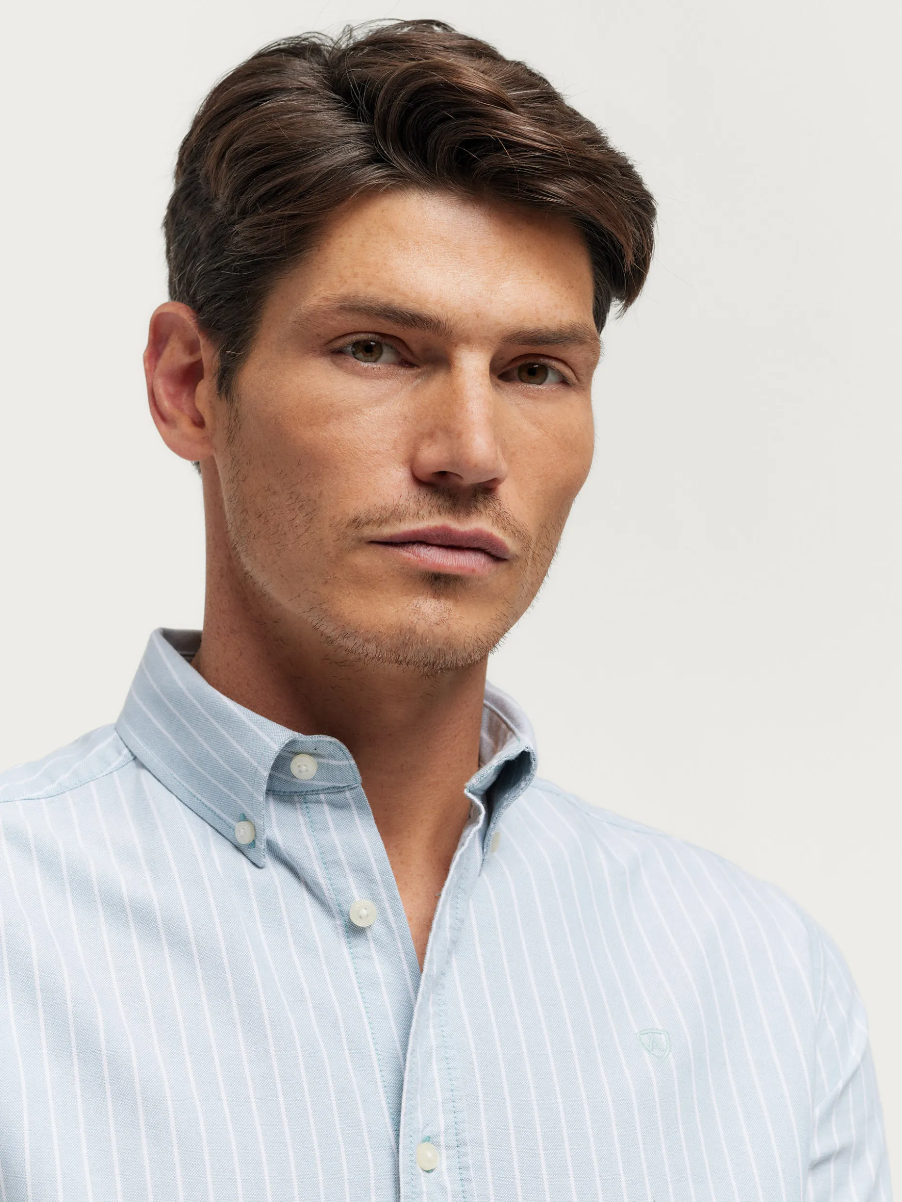 CAMISA OXFORD CLUB AZUL