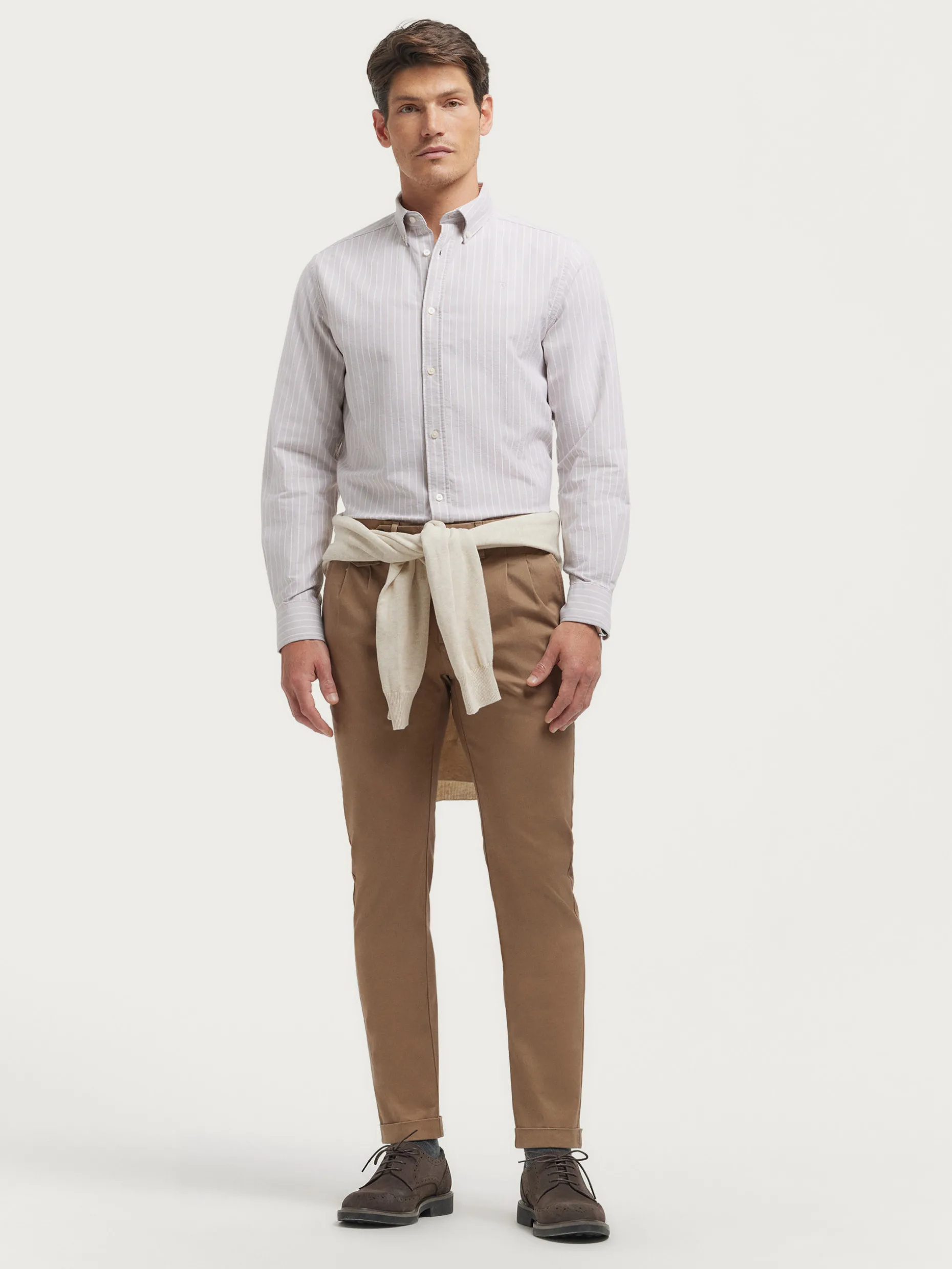 CAMISA OXFORD CLUB BEIGE