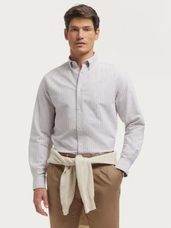 CAMISA OXFORD CLUB BEIGE