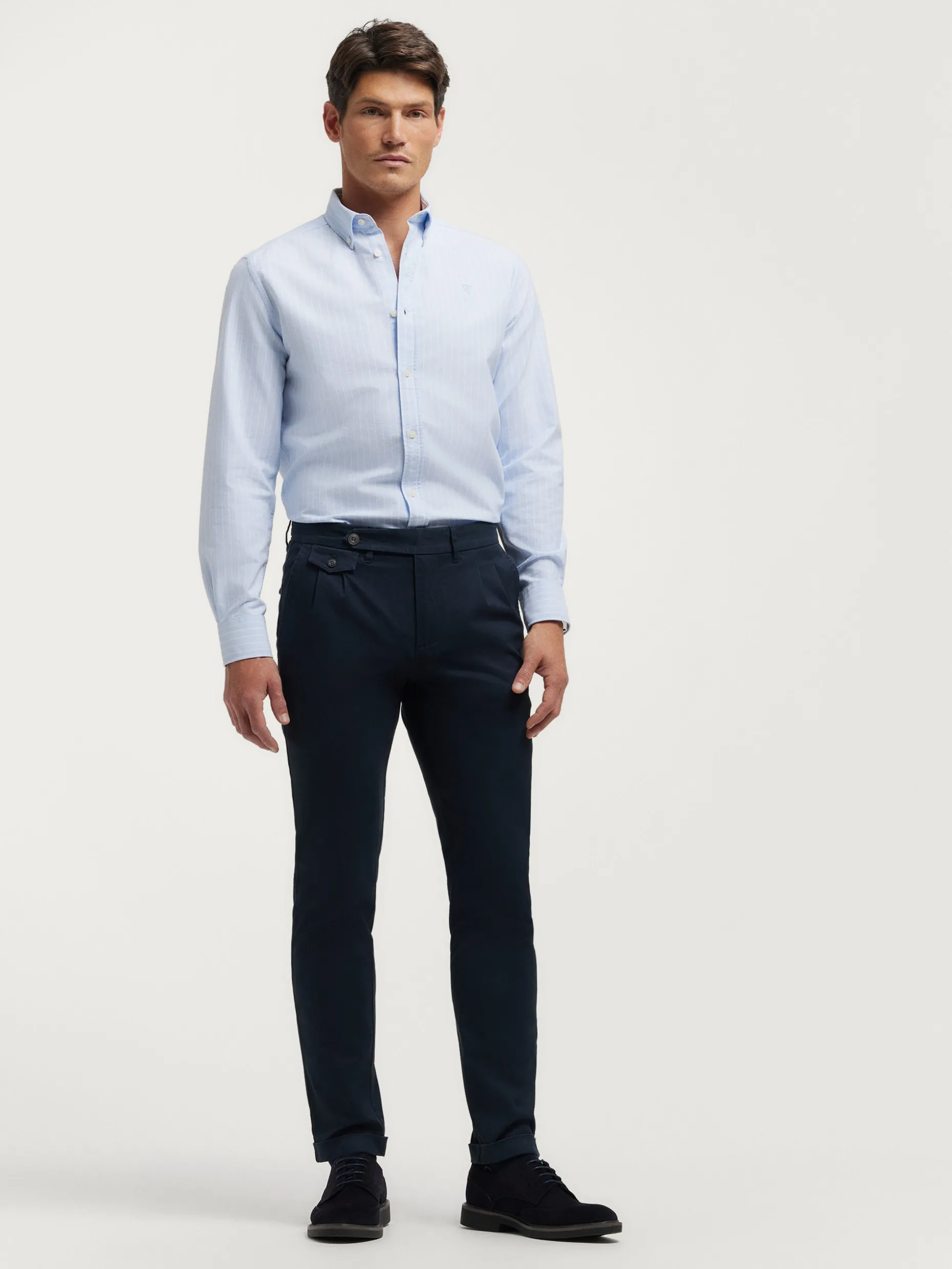 CAMISA OXFORD CLUB CELESTE