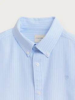CAMISA OXFORD DIPLO CELESTE