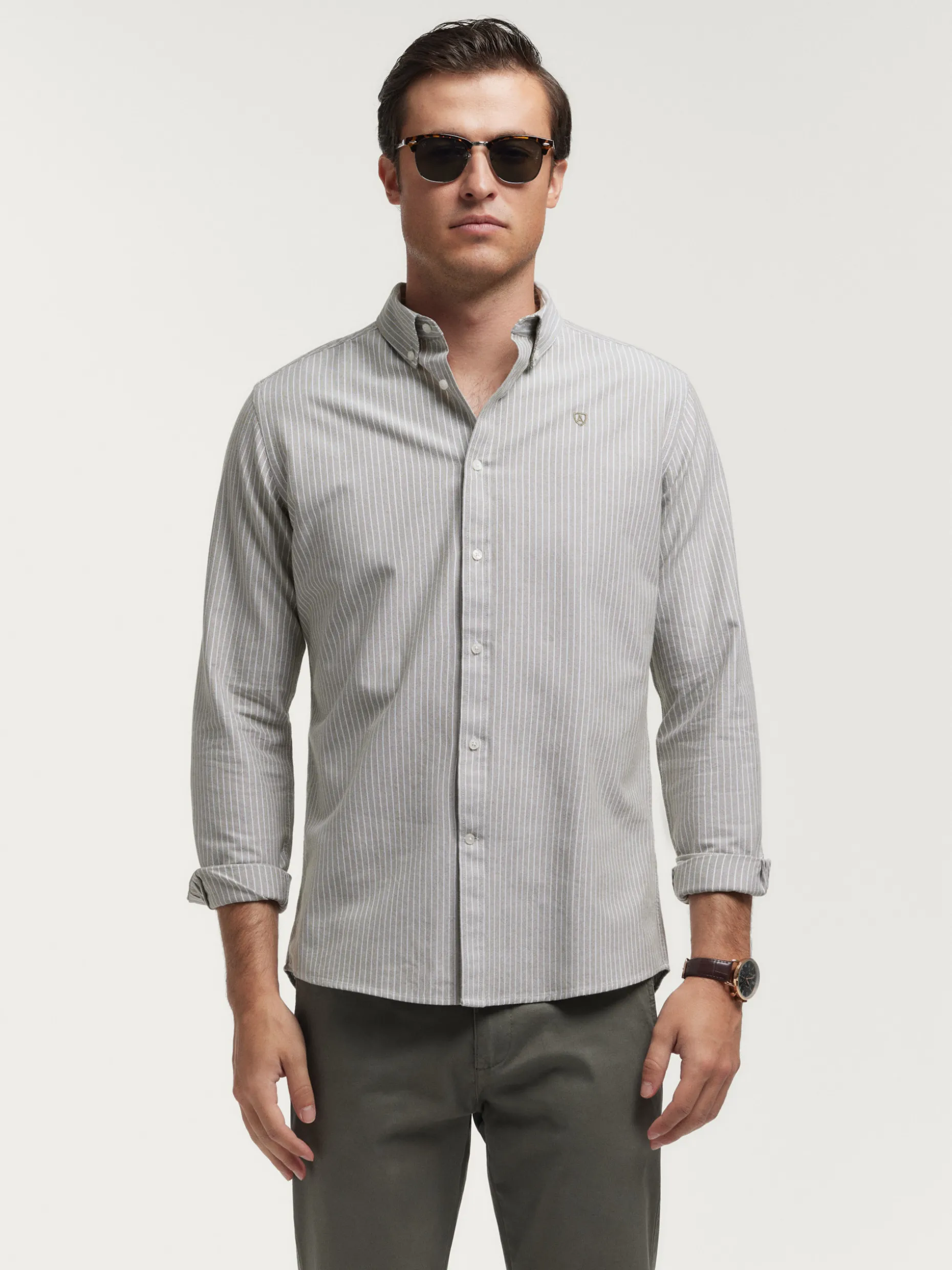 CAMISA OXFORD DIPLO VERDE