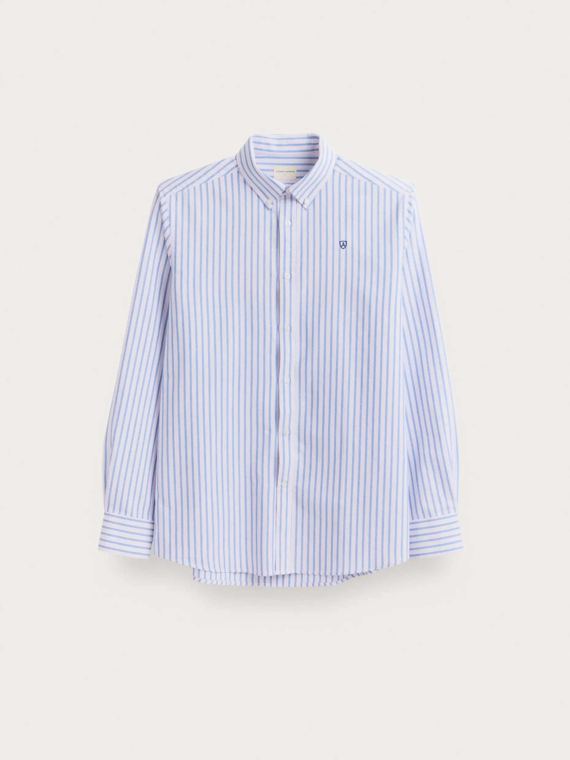 CAMISA OXFORD FANCY STR AZUL