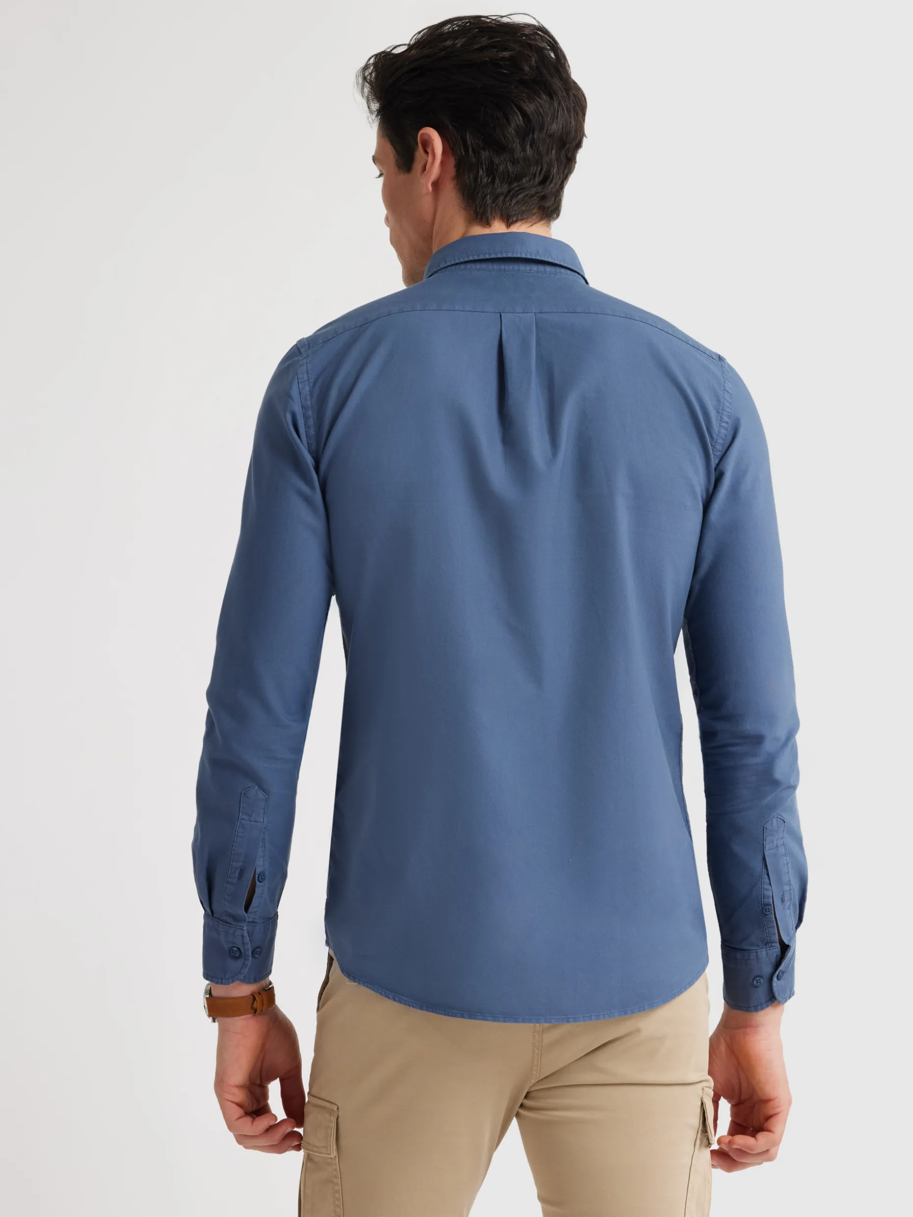 CAMISA OXFORD POCKET DYE AZUL