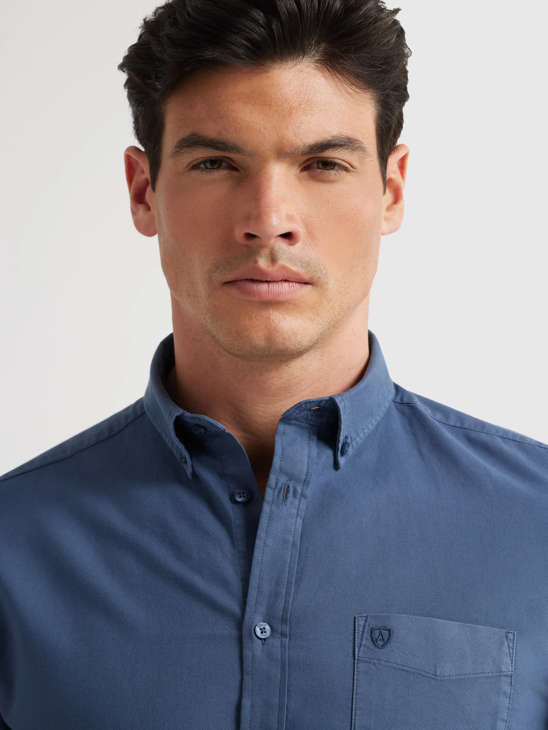 CAMISA OXFORD POCKET DYE AZUL