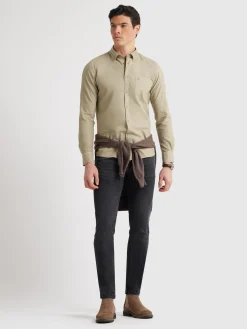 CAMISA OXFORD POCKET DYE VERDE