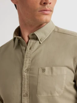 CAMISA OXFORD POCKET DYE VERDE