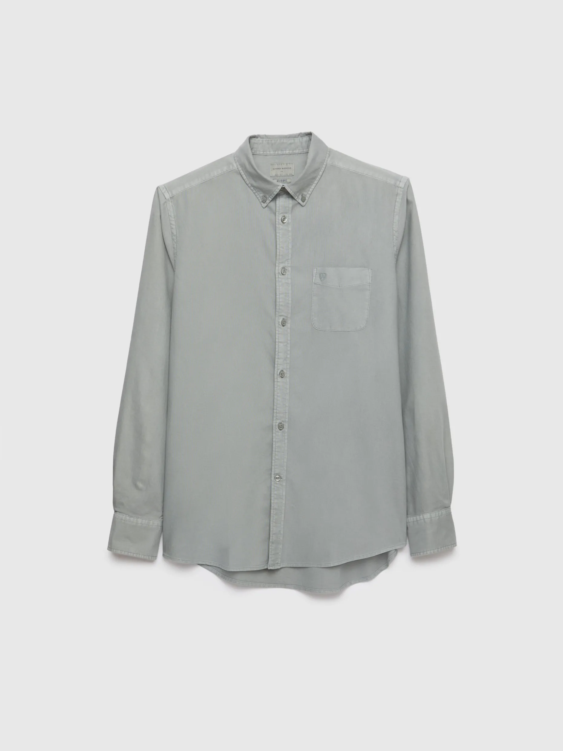CAMISA OXFORD POCKET DYE GRIS