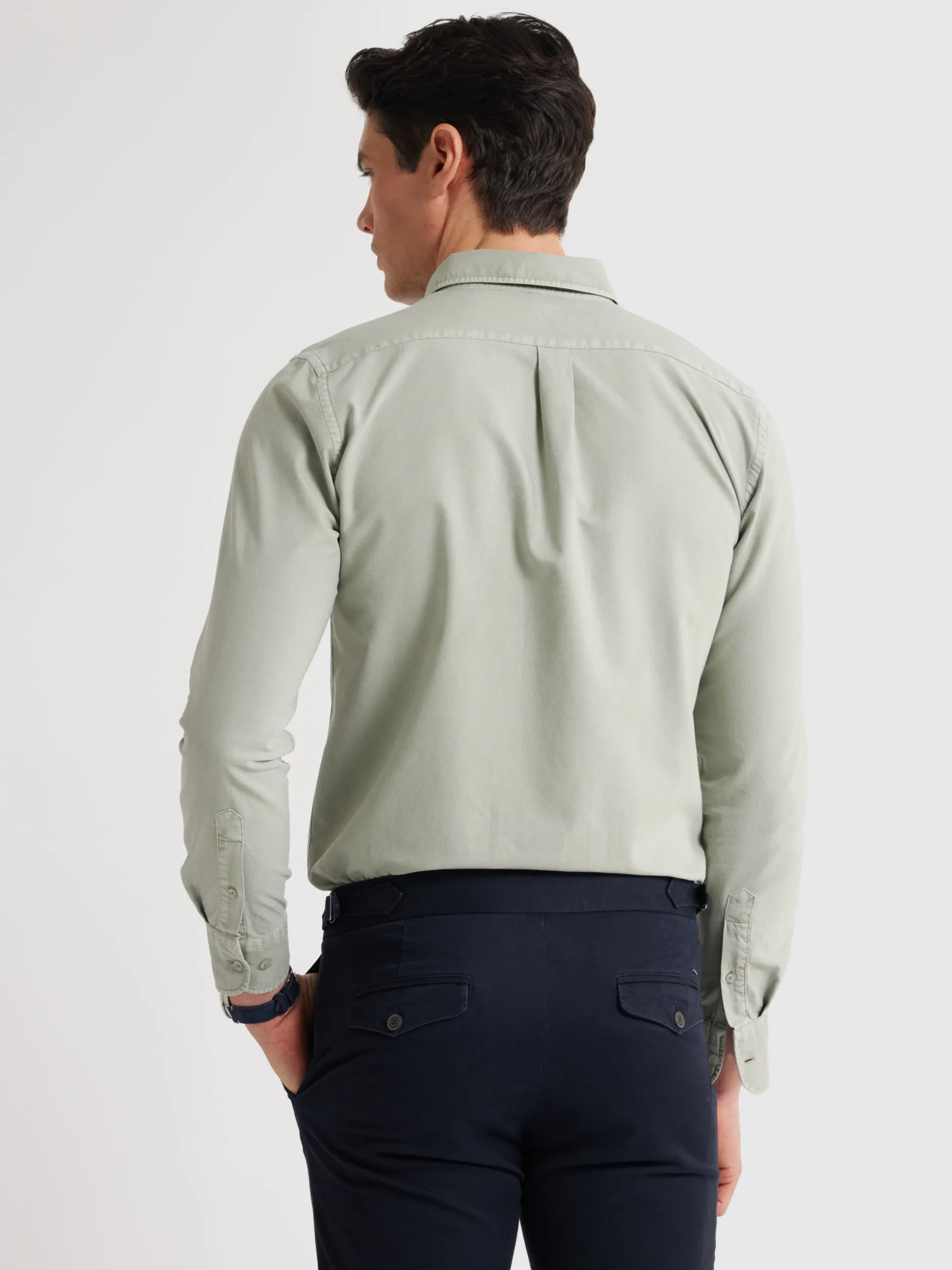 CAMISA OXFORD POCKET DYE VERDE