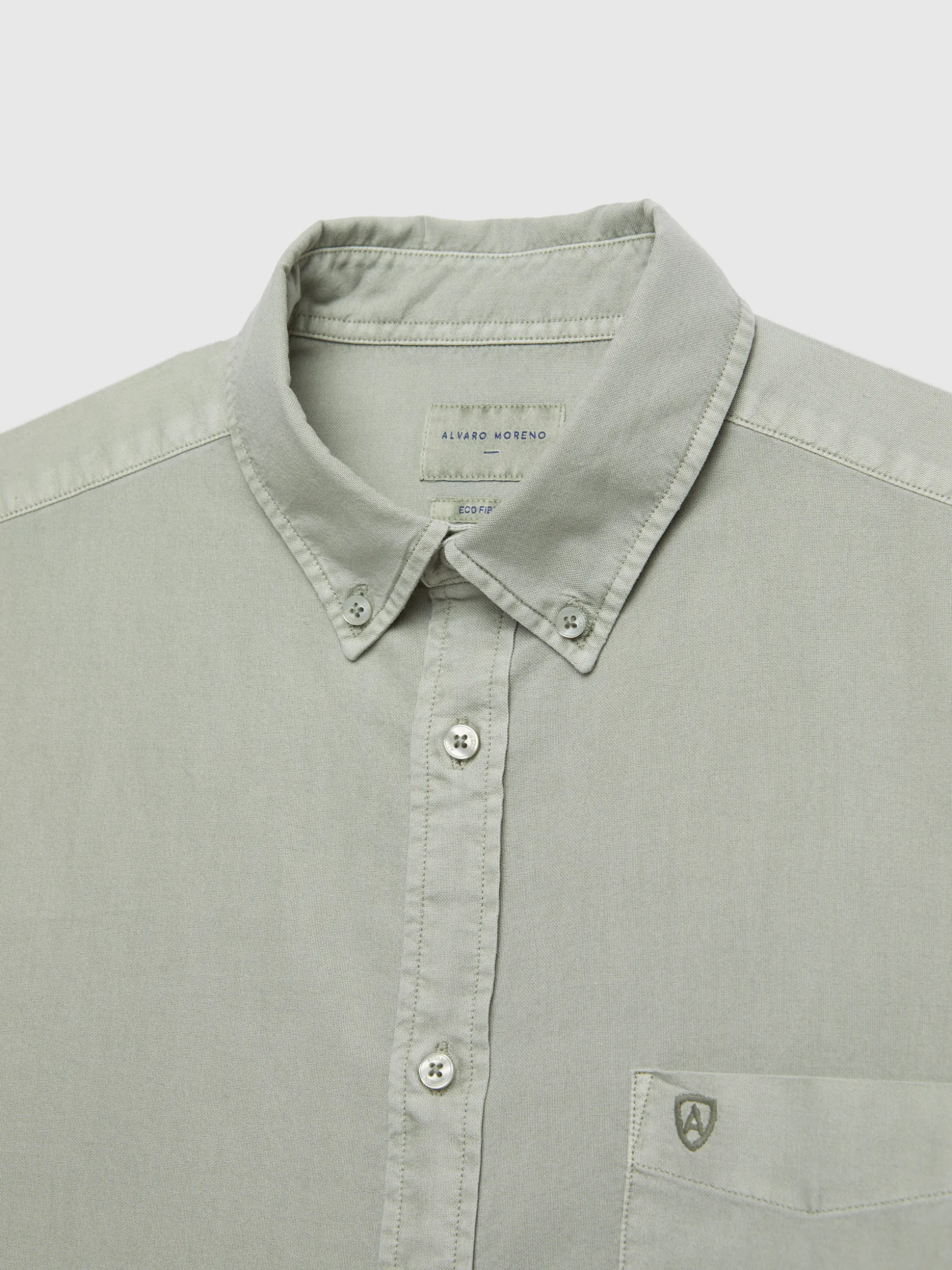 CAMISA OXFORD POCKET DYE VERDE