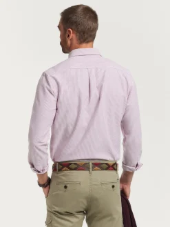 CAMISA OXFORD REGENT BURDEOS