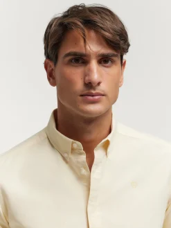 CAMISA OXFORD SOLID AMARILLO