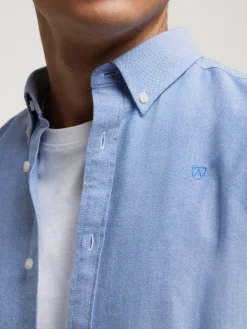 CAMISA OXFORD SOLID AZUL