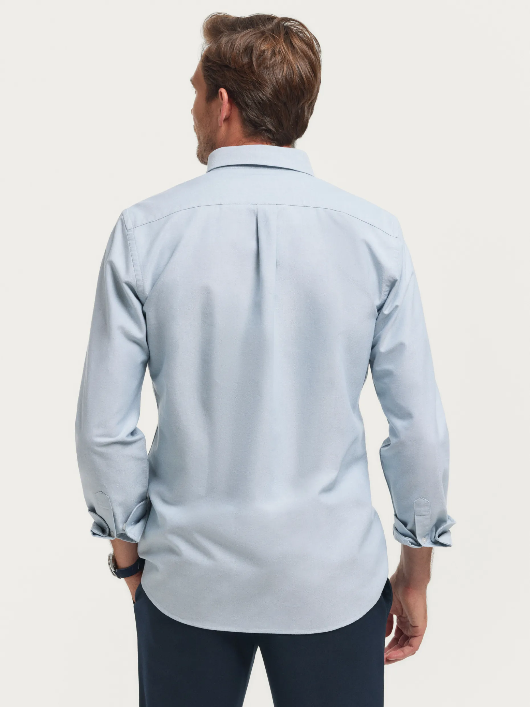 CAMISA OXFORD SOLID AZUL