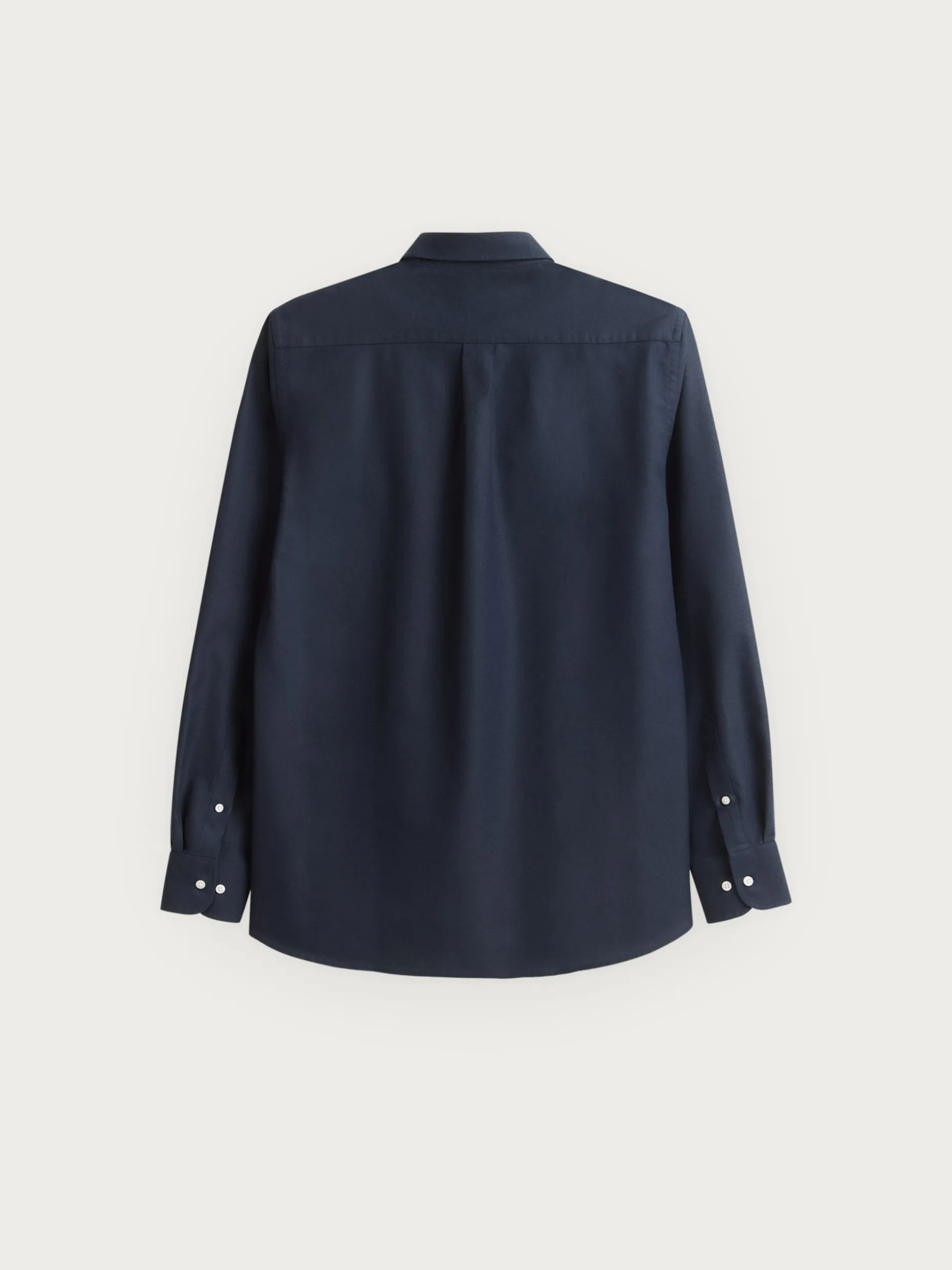 CAMISA OXFORD SOLID AZUL MARINO