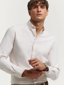 CAMISA OXFORD SOLID BEIGE