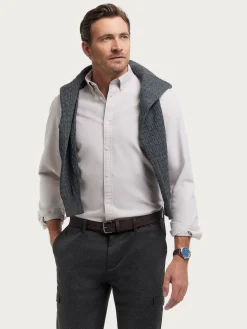 CAMISA OXFORD SOLID BEIGE