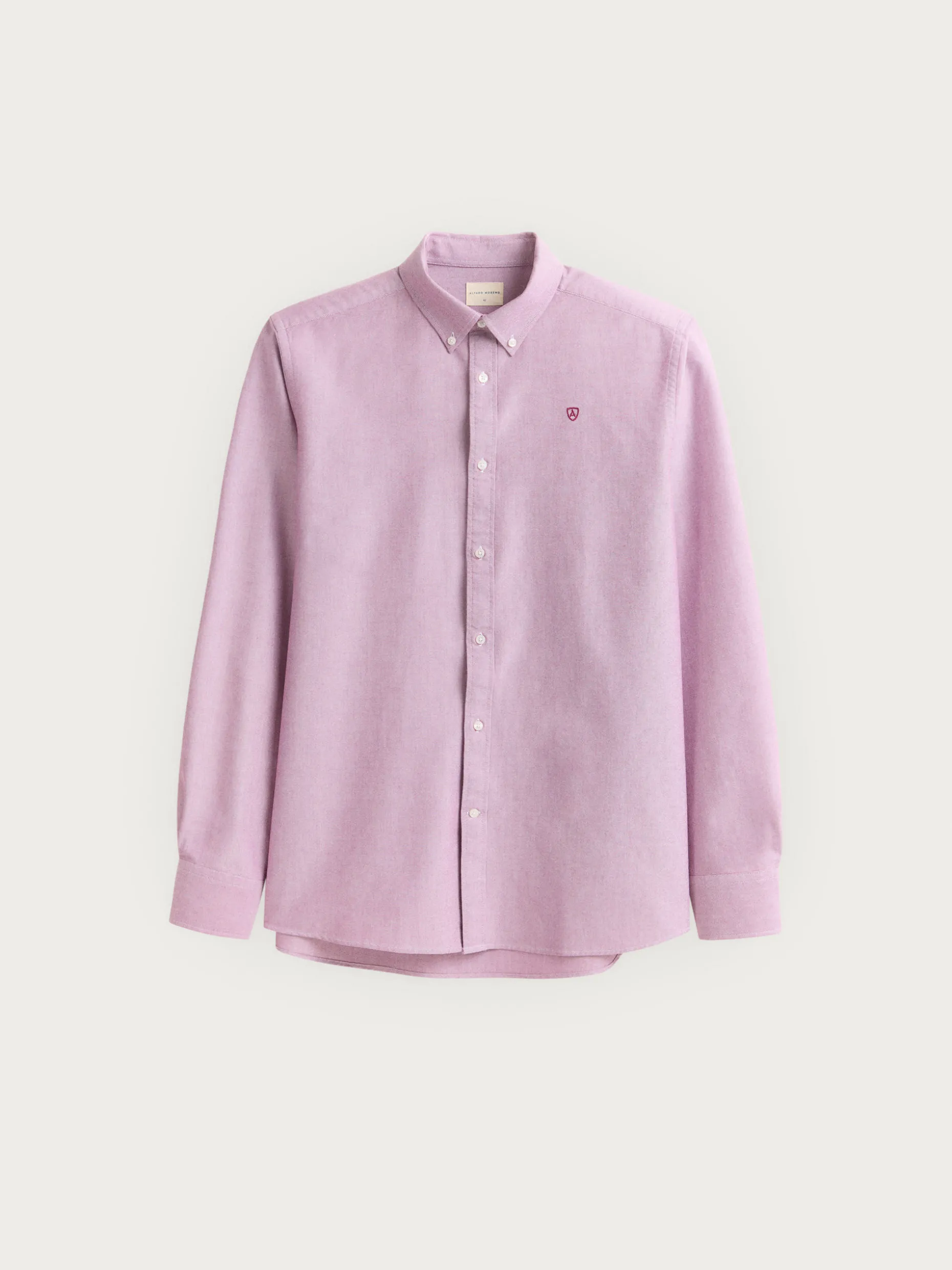 CAMISA OXFORD SOLID BURDEOS