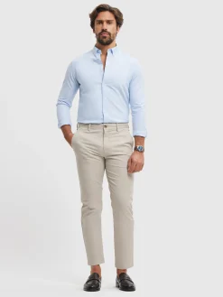 CAMISA OXFORD SOLID CELESTE