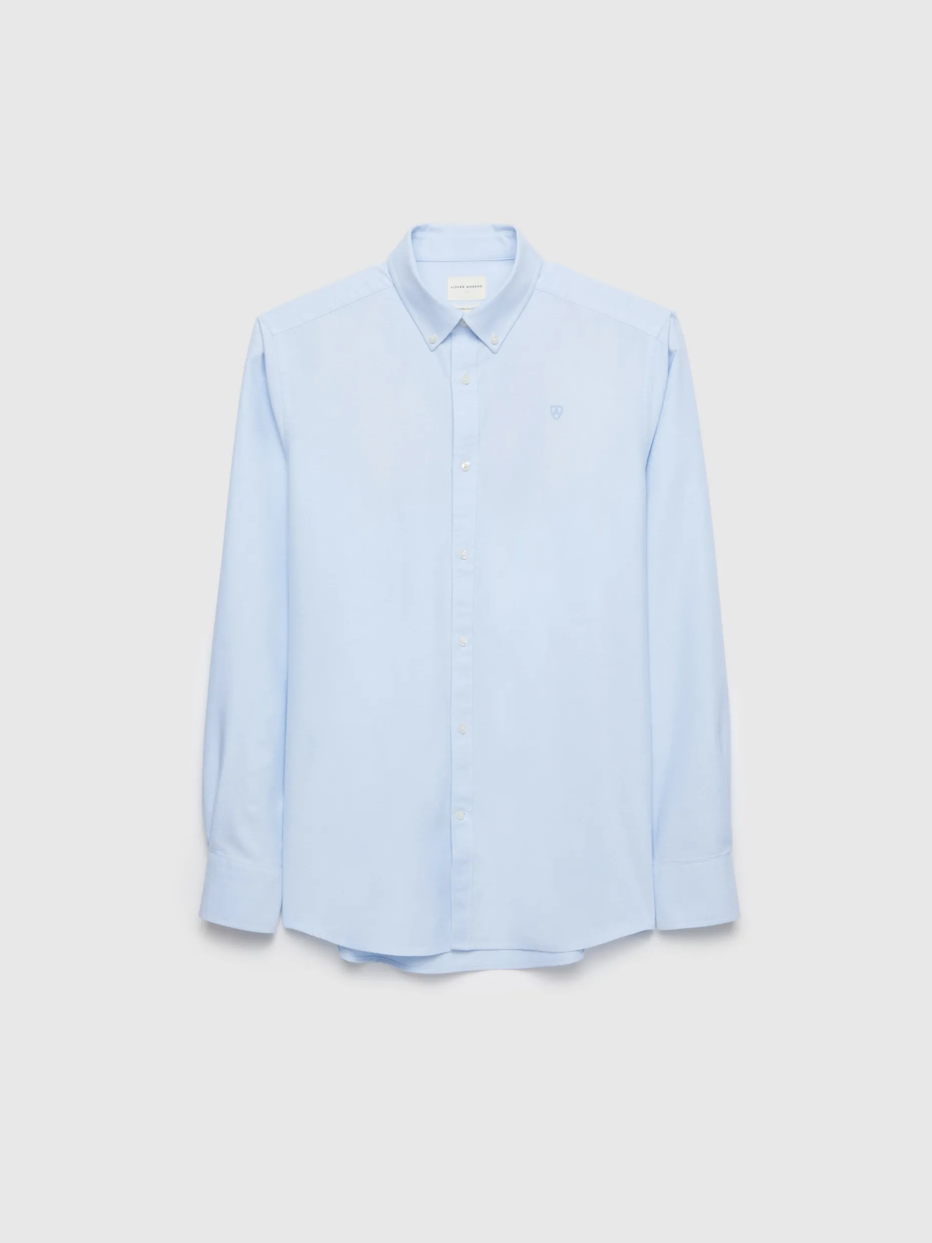 CAMISA OXFORD SOLID CELESTE