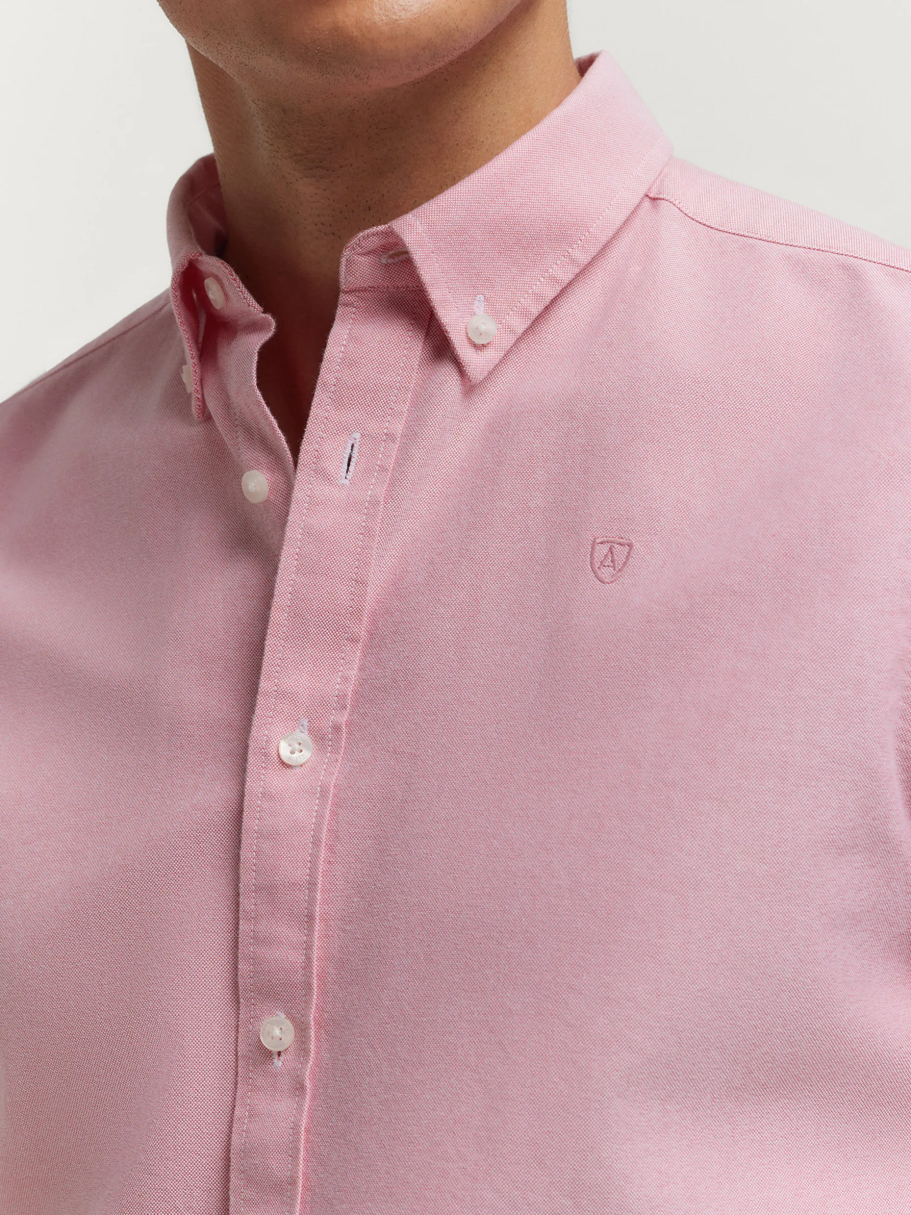 CAMISA OXFORD SOLID CORAL