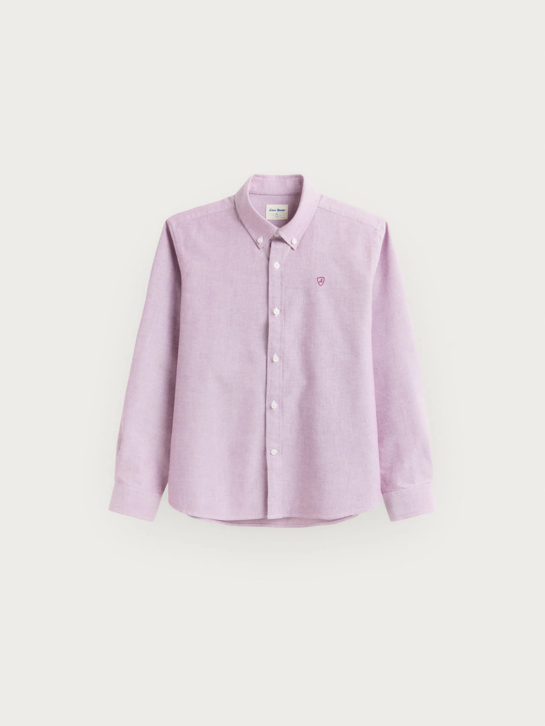 CAMISA OXFORD SOLID KIDS BURDEOS