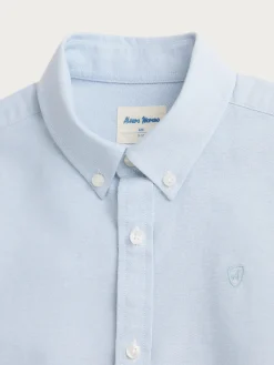 CAMISA OXFORD SOLID KIDS AZUL