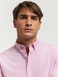 CAMISA OXFORD SOLID ROSA