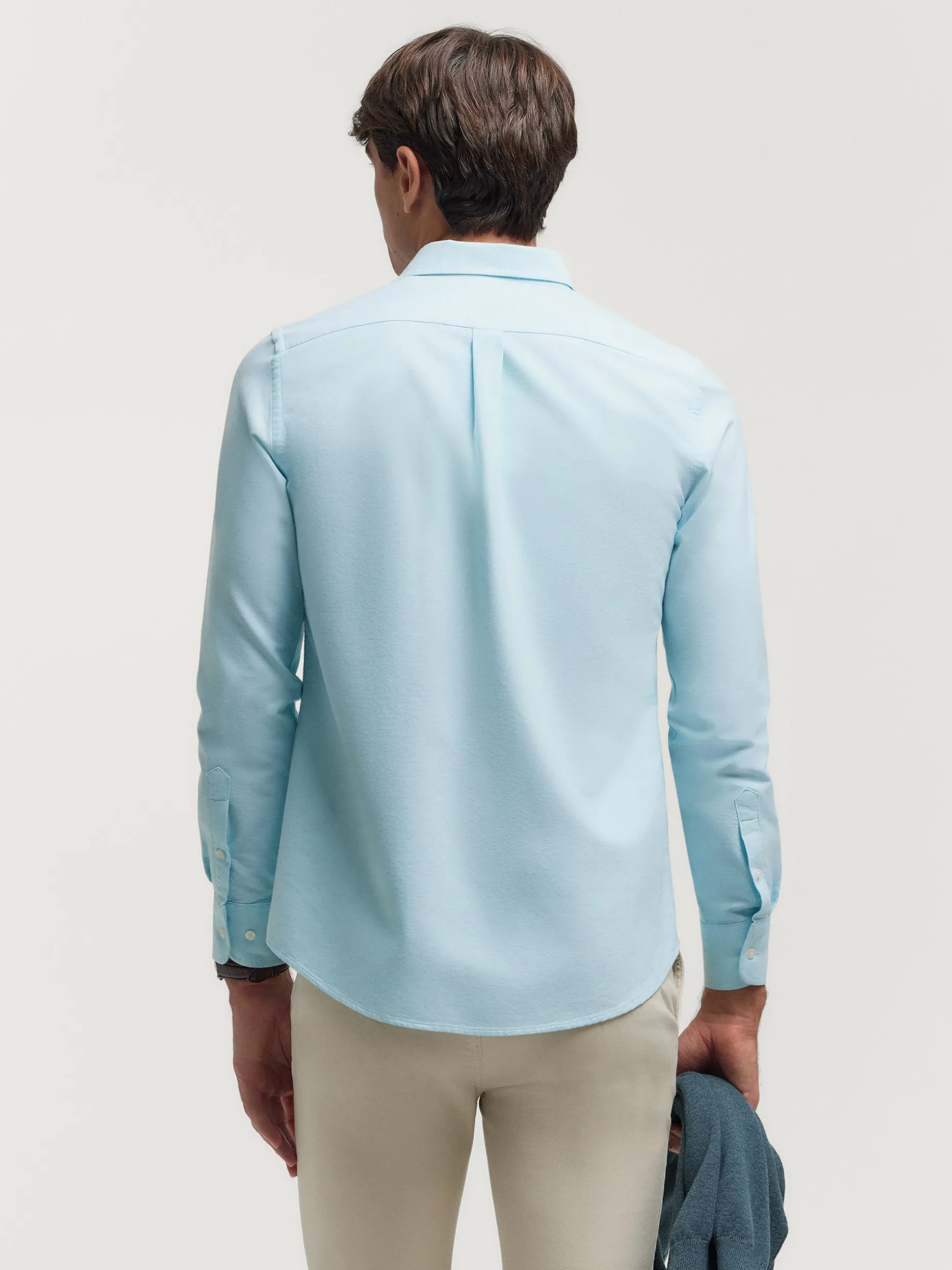 CAMISA OXFORD SOLID VERDE AGUA