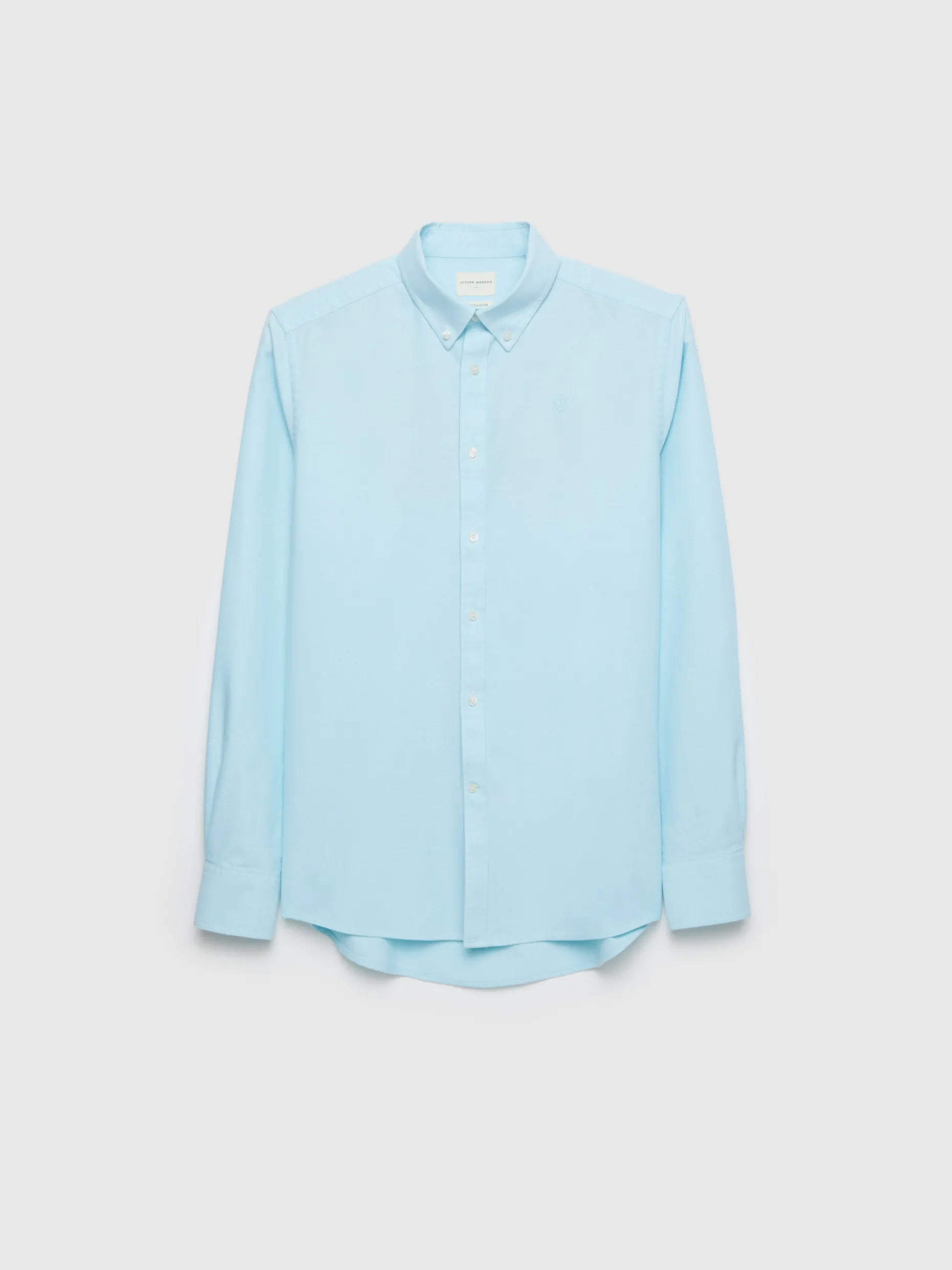 CAMISA OXFORD SOLID VERDE AGUA