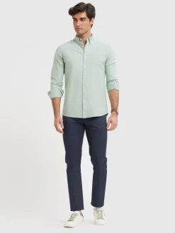 CAMISA OXFORD SOLID VERDE