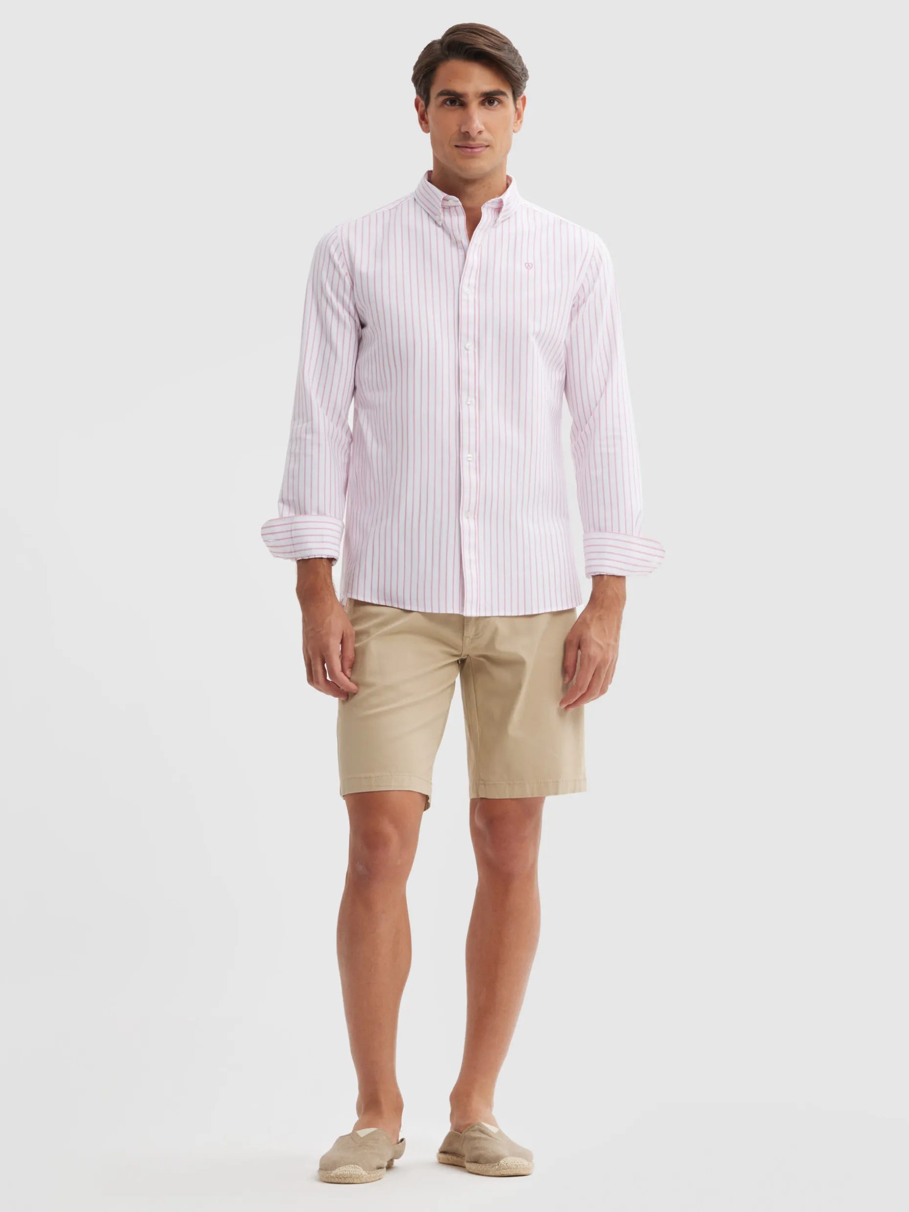 CAMISA OXFORD SUNNY CORAL