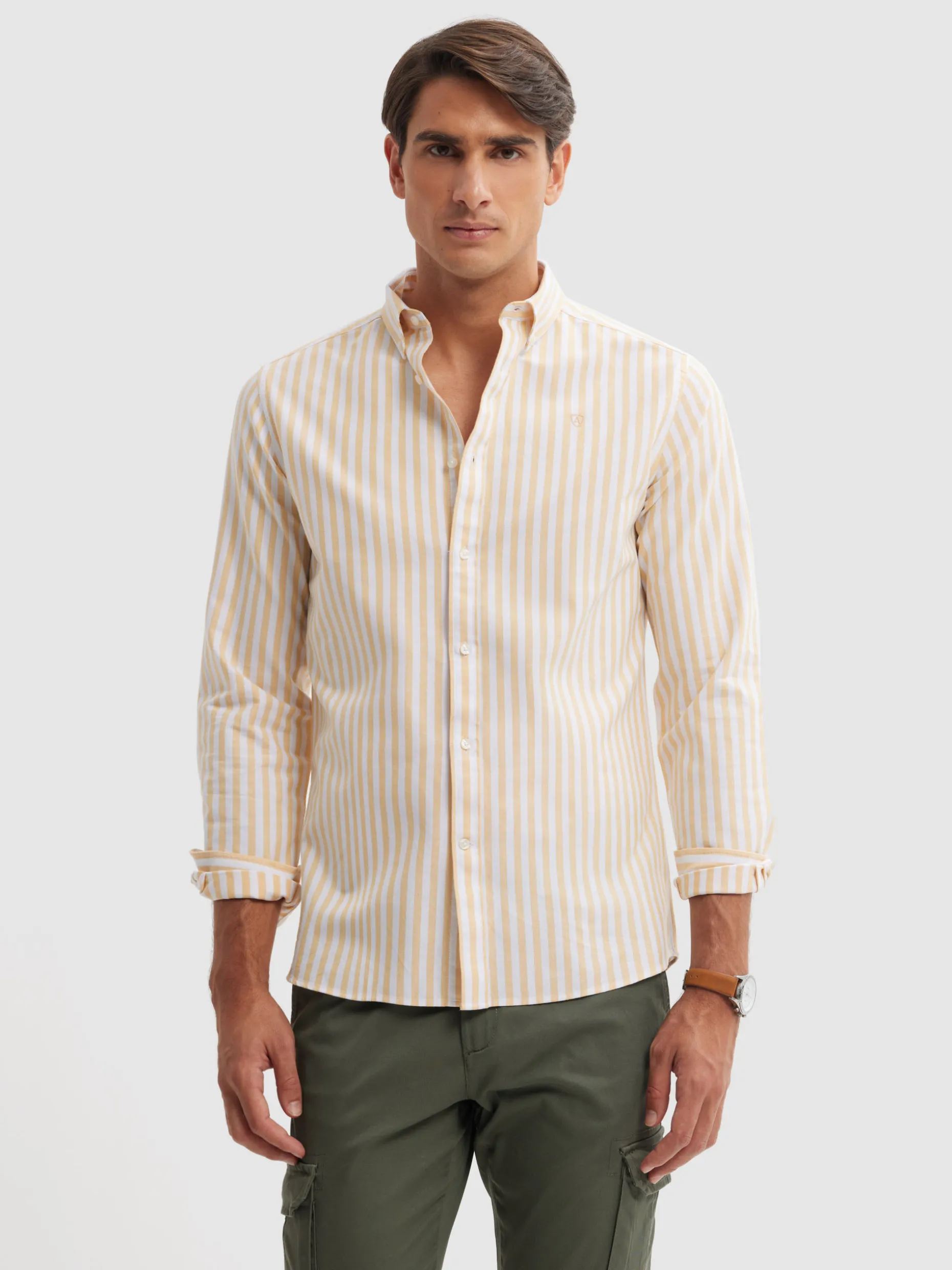 CAMISA OXFORD SUNSET AMARILLO