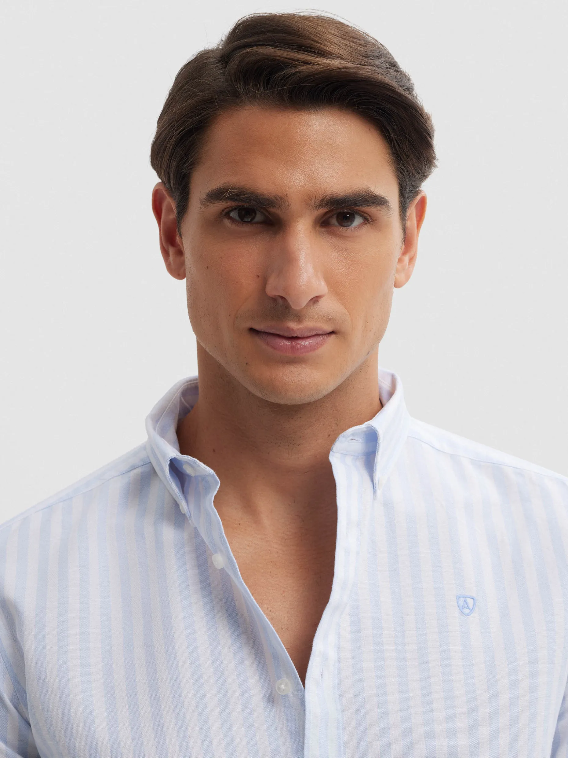 CAMISA OXFORD SUNSET CELESTE