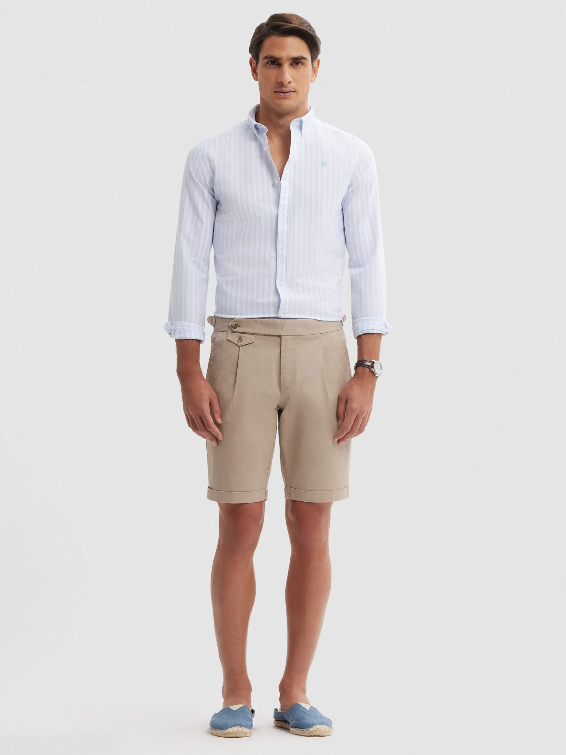 CAMISA OXFORD SUNSET CELESTE