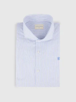 CAMISA P. POINT RAYAS AZUL
