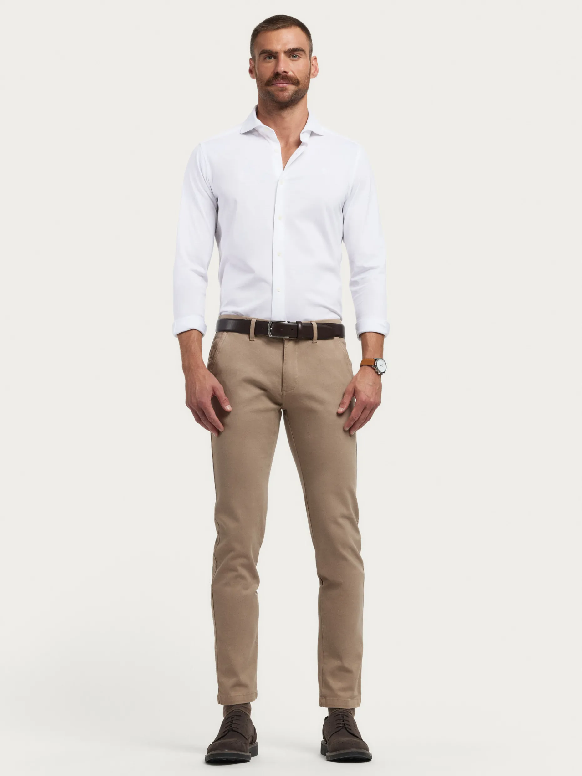 CAMISA PUNTO ELASTICO BLANCO