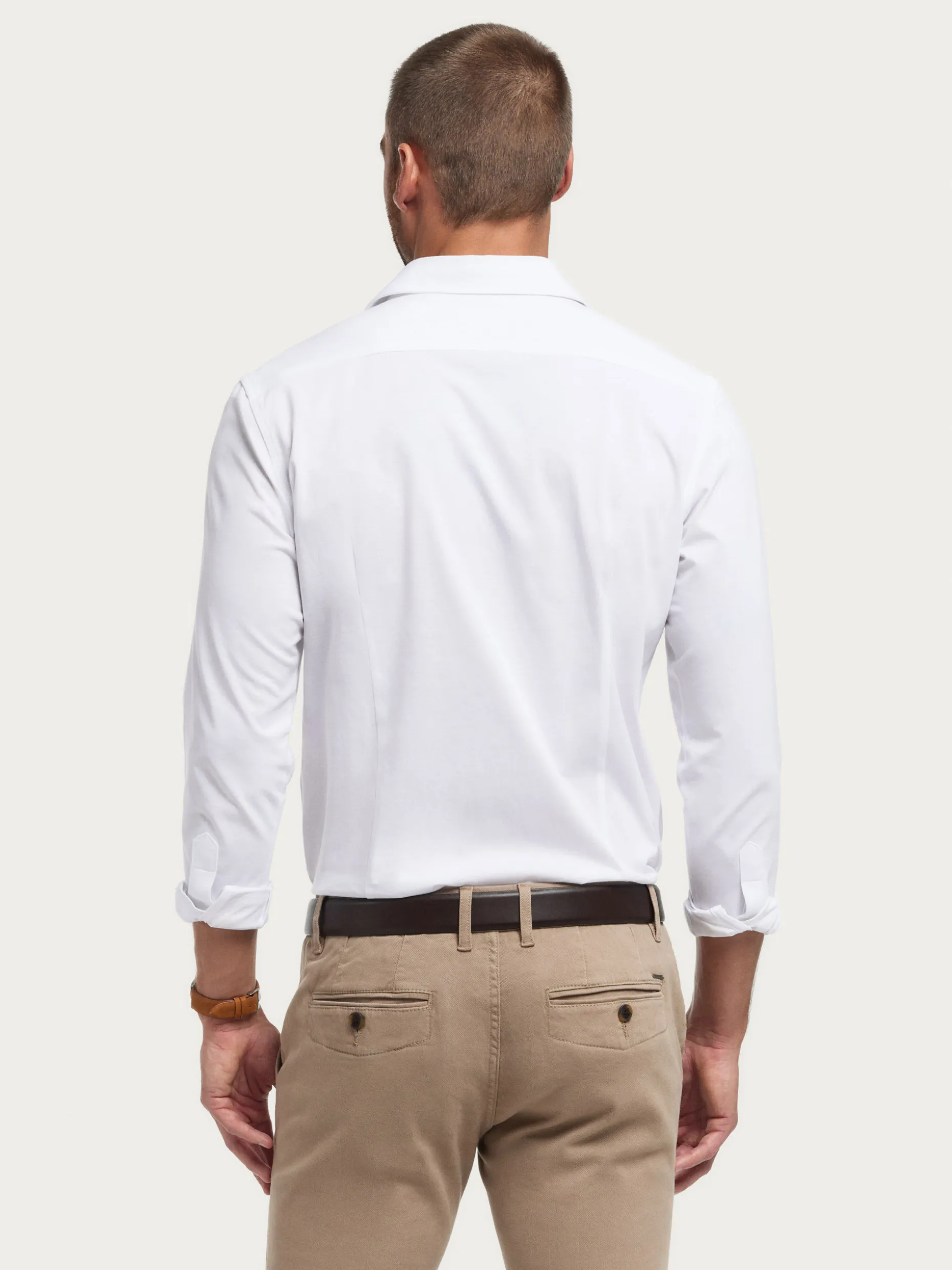 CAMISA PUNTO ELASTICO BLANCO