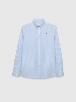 CAMISA RAYAS DUTTON CELESTE