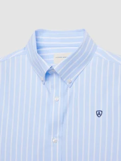 CAMISA RAYAS DUTTON CELESTE