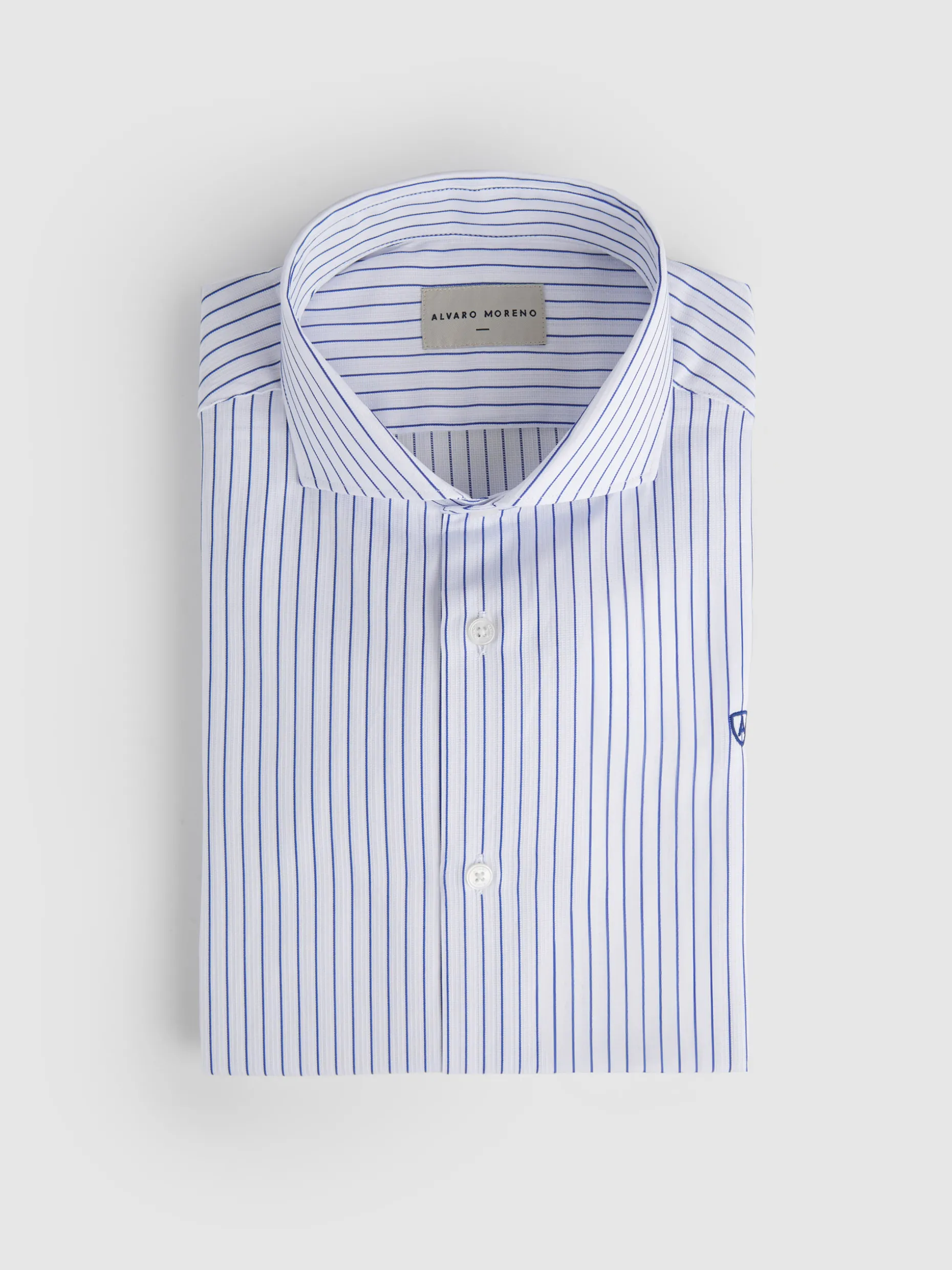 CAMISA RAYAS ESTRUCTURA AZUL