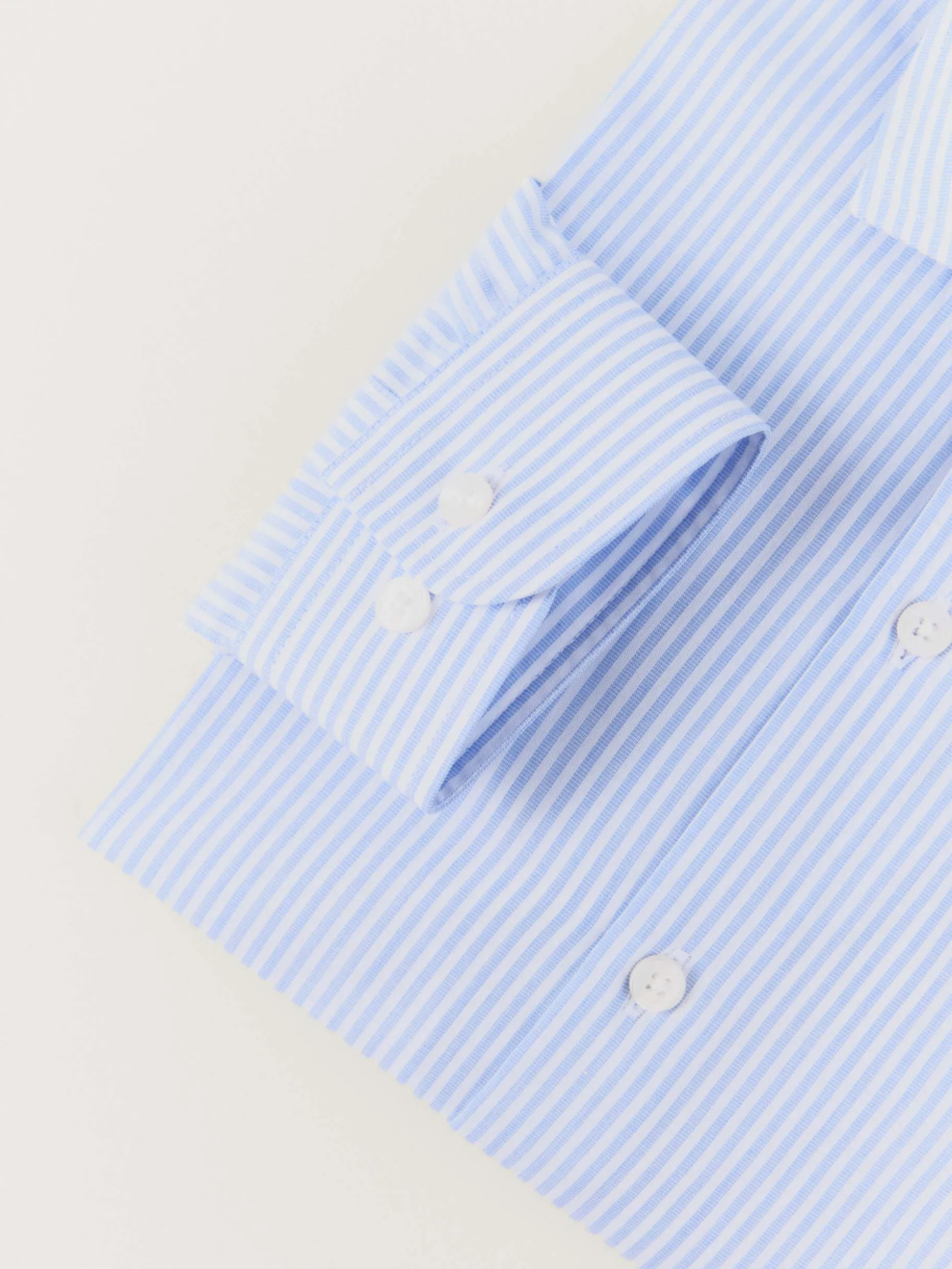 CAMISA RAYAS FIL A FIL KIDS CELESTE