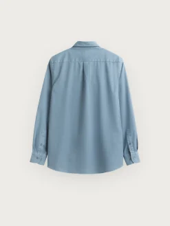 CAMISA TWILL DYE AZUL