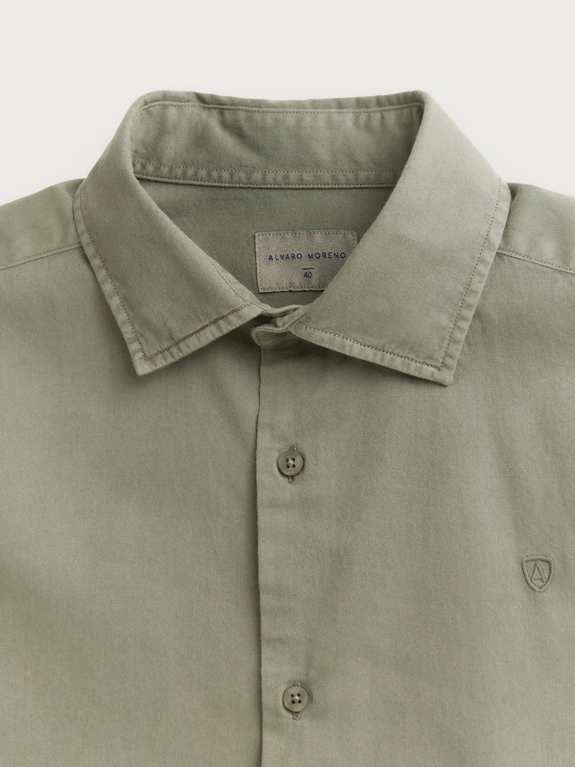 CAMISA TWILL DYE VERDE