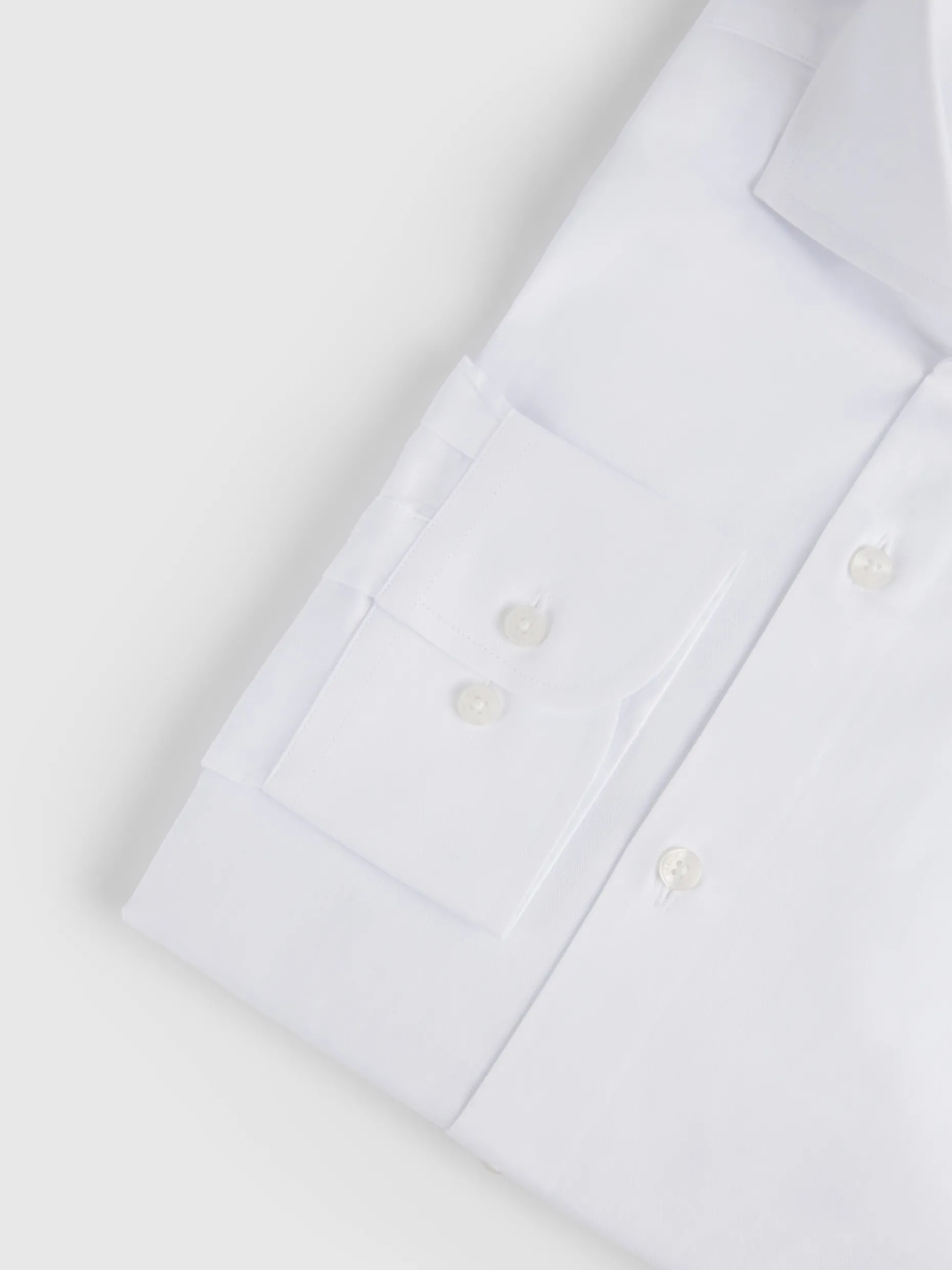 CAMISA VESTIR HERRINGBONE BLANCO