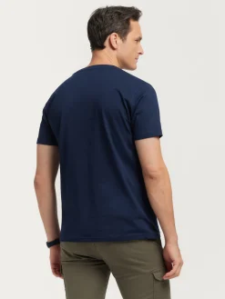 CAMISETA BASICA AZUL MARINO