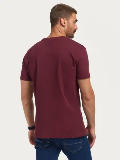 CAMISETA BASICA BURDEOS