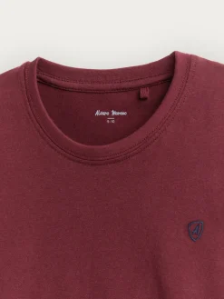 CAMISETA BASICA KIDS BURDEOS